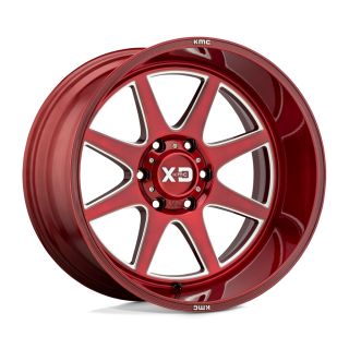 Felga aluminiowa XD844 PIKE Brushed Red W/ Milled Accents XD SERIES