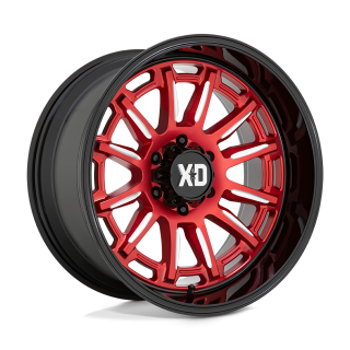Felga aluminiowa XD865 PHOENIX Candy Red Milled W/ Black Lip XD SERIES