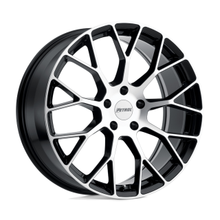Felga aluminiowa P2B Gloss Black W/ Machined Face PETROL