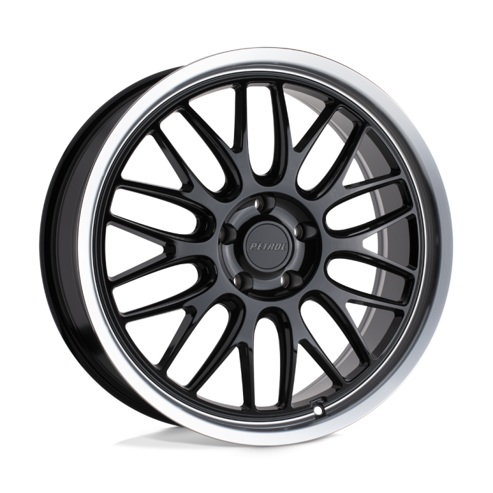 Felga aluminiowa P4C Gloss Black W/ Machined Cut Lip PETROL