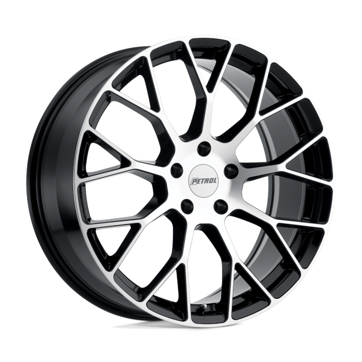 Felga aluminiowa P2B Gloss Black W/ Machined Face PETROL