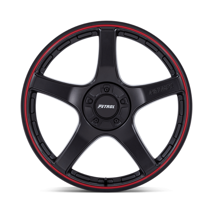 Felga aluminiowa PE003 P2E Matte Black W/ Red Lip PETROL - ujęcie 2