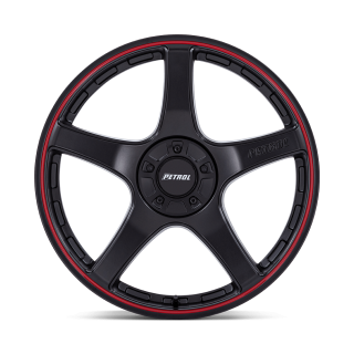 Felga aluminiowa PE003 P2E Matte Black W/ Red Lip PETROL - ujęcie 2