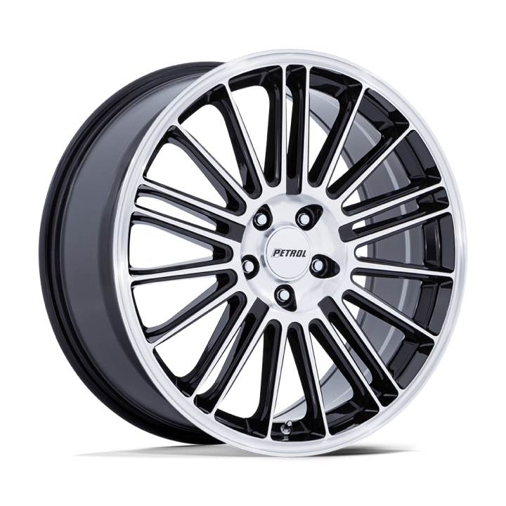 Felga aluminiowa PE001 P1D Gloss Black W/ Machined Face PETROL