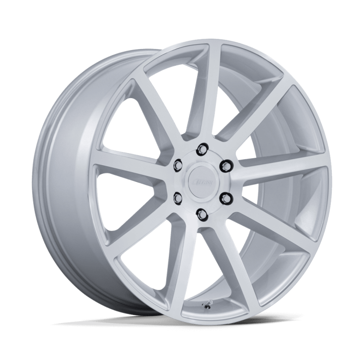 Felga aluminiowa PE007 P6E Gloss Silver W/ Machined Face PETROL