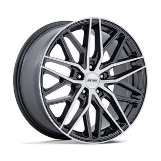 Felga aluminiowa PE004 P3E Gloss Gunmetal W/ Brushed Machined Face PETROL
