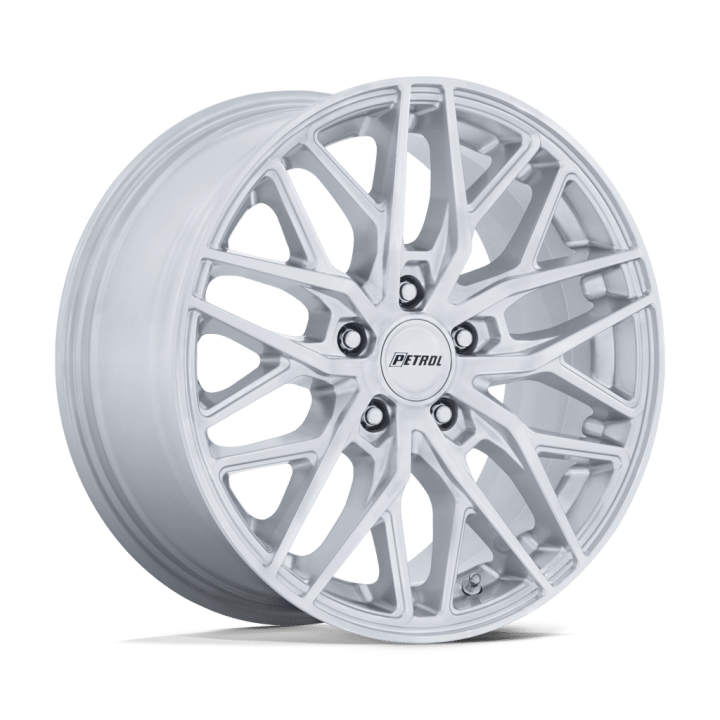 Felga aluminiowa PE004 P3E Machined Brushed Gloss Silver PETROL