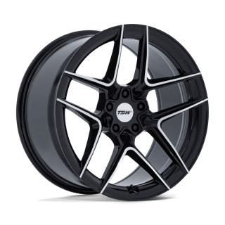 Felga aluminiowa TW008 SLIPSTREAM Gloss Black Machined TSW
