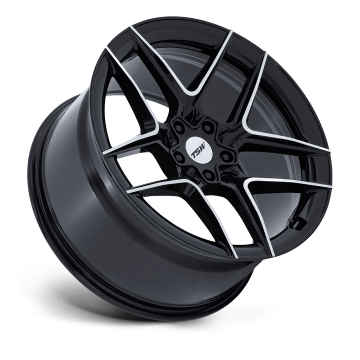Felga aluminiowa TW008 SLIPSTREAM Gloss Black Machined TSW - ujęcie 3