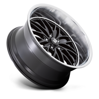 Felga aluminiowa U138 SANTA CRUZ Gloss Black W/ Diamond Cut Lip US MAGS 10.5x22 ET0 5x127 - ujęcie 2