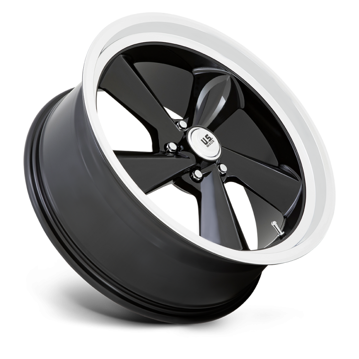 Felga aluminiowa U136 TS Gloss Black W/ Diamond Cut Lip US MAGS 10.5x22 ET0 5x127 L - ujęcie 3