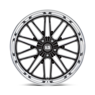 Felga aluminiowa U138 SANTA CRUZ Gloss Black W/ Diamond Cut Lip US MAGS 9.0x22 ET15 5x127 - ujęcie 2