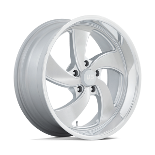 Felga aluminiowa U134 DESPERADO Silver Brushed Face Milled Diamond Cut Lip US MAGS 8.0x20 ET1 5x127 R