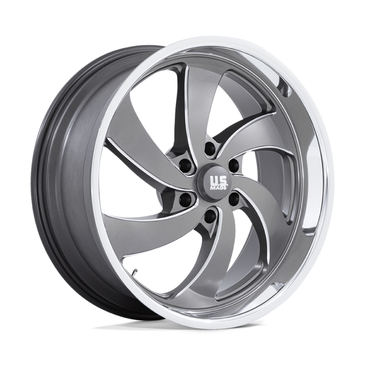 Felga aluminiowa U133 DESPERADO Anthracite Milled Diamond Cut Lip US MAGS 10.0x22 ET25 6x139.7 R