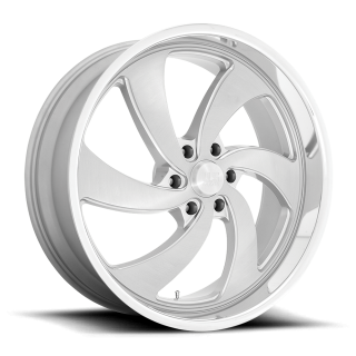 Felga aluminiowa U134 DESPERADO Silver Brushed Face Milled Diamond Cut Lip US MAGS 10.0x24 ET25 6x139.7 R