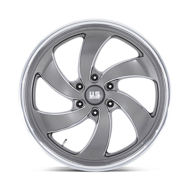Felga aluminiowa U133 DESPERADO Anthracite Milled Diamond Cut Lip US MAGS 10.0x22 ET25 6x139.7 L - ujęcie 3