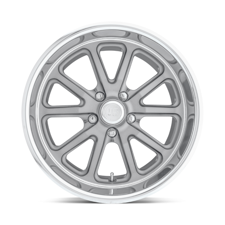 Felga aluminiowa U111 RAMBLER Textured Gray W/ Diamond Cut Lip US MAGS 7.0x18 ET1 5x127 - ujęcie 2