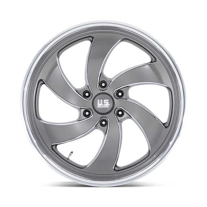 Felga aluminiowa U133 DESPERADO Anthracite Milled Diamond Cut Lip US MAGS 9.0x22 ET25 6x139.7 R - ujęcie 3
