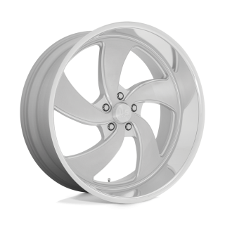 Felga aluminiowa U134 DESPERADO Silver Brushed Face Milled Diamond Cut Lip US MAGS 10.0x24 ET5 5x127 L