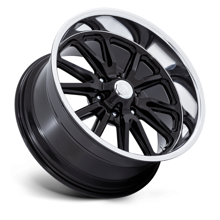 Felga aluminiowa UC145 RAMBLER 6 Gloss Black Diamond Cut Lip US MAGS 9.5x20 ET1 6x139.7 - ujęcie 3