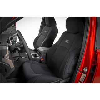 Komplet neoprenowych pokrowców na fotele czarne Rough Country Double Cab - ujęcie 2