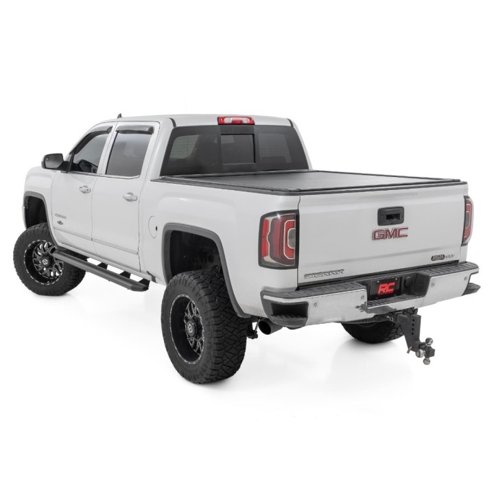Progi, stopnie boczne Rough Country Multi-Color LED Crew cab - ujęcie 4