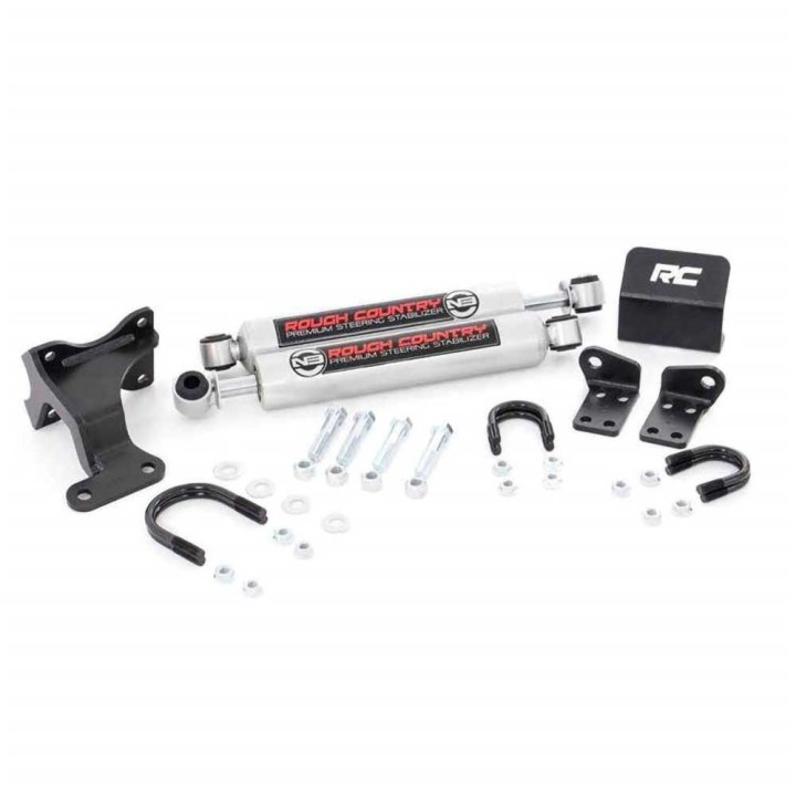 Podwójny amortyzator skrętu Rough Country N3 Premium Lift 2-8" - ujęcie 2