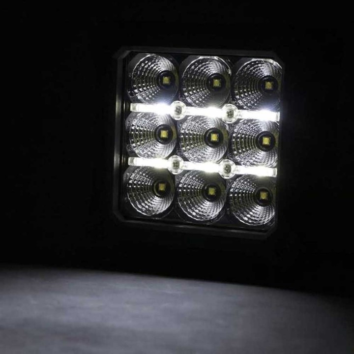 Lampy LED 4" kwadratowe white DRL Rough Country | Szekla4x4