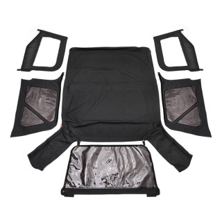 Soft top Black Denim Rough Country Drzwi Połówkowe
