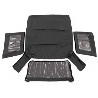 Soft top Black Denim Rough Country 10-18
