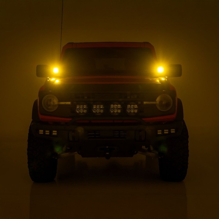 Lampy LED 2" kwadratowe amber spot Rough Country | Szekla4x4