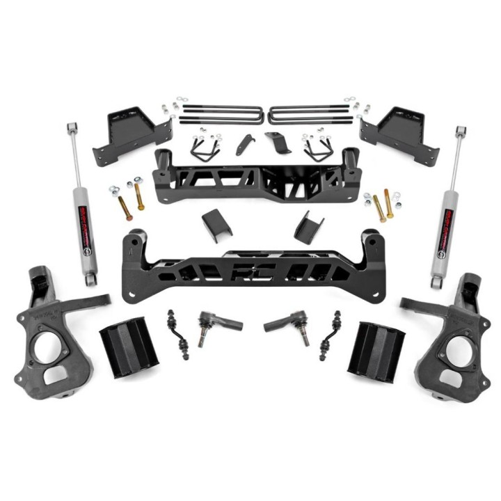 Zestaw zawieszenia z wahaczami ze stopu stali Rough Country Lift 7" 2WD
