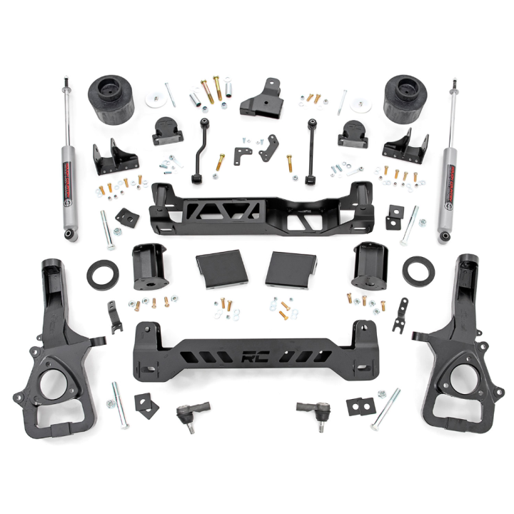 Zestaw zawieszenia z amortyzatorami N3 Rough Country Lift 6" 2WD Duża piasta