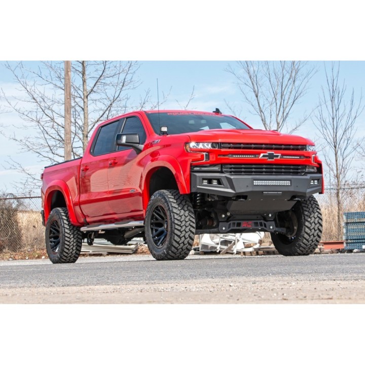Rock sliders, steps boczne srebrne Rough Country | Szekla4x4