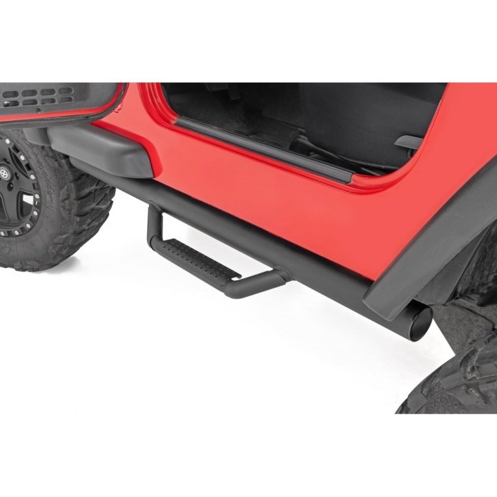 Progi, stopnie boczne czarne Rough Country | Szekla4x4