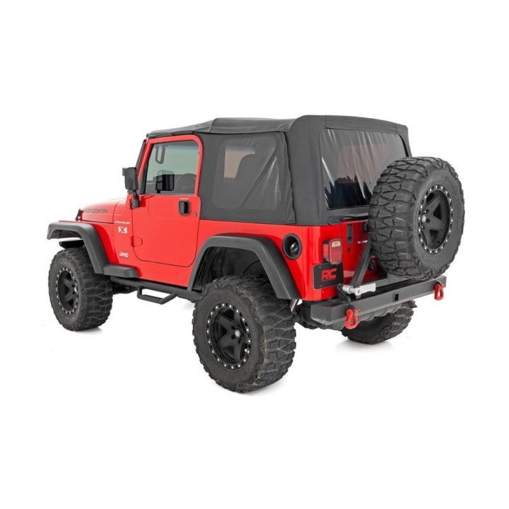 Progi, stopnie boczne czarne Rough Country | Szekla4x4