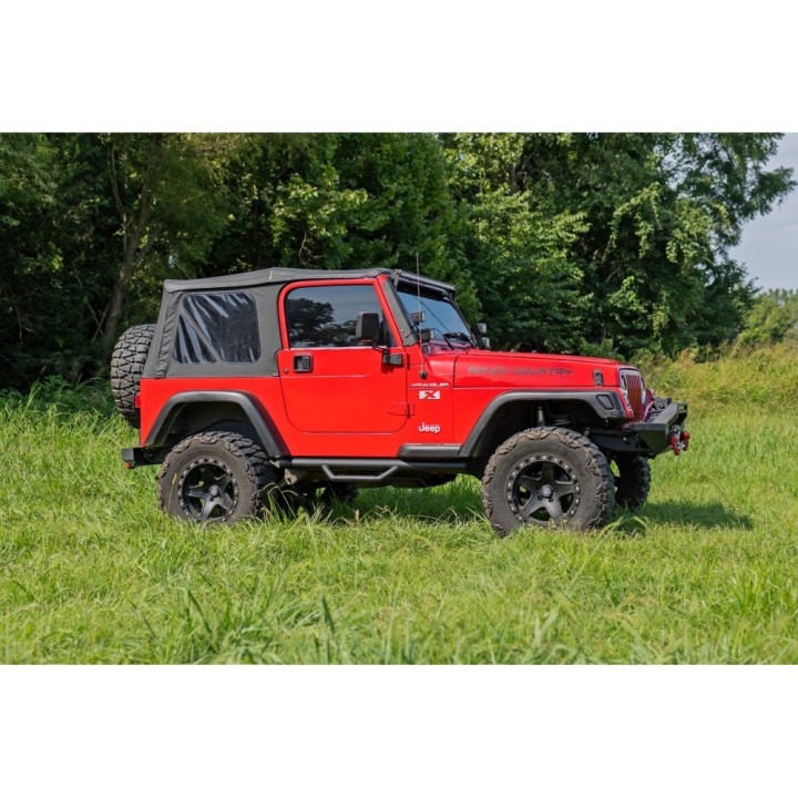 Progi, stopnie boczne czarne Rough Country | Szekla4x4