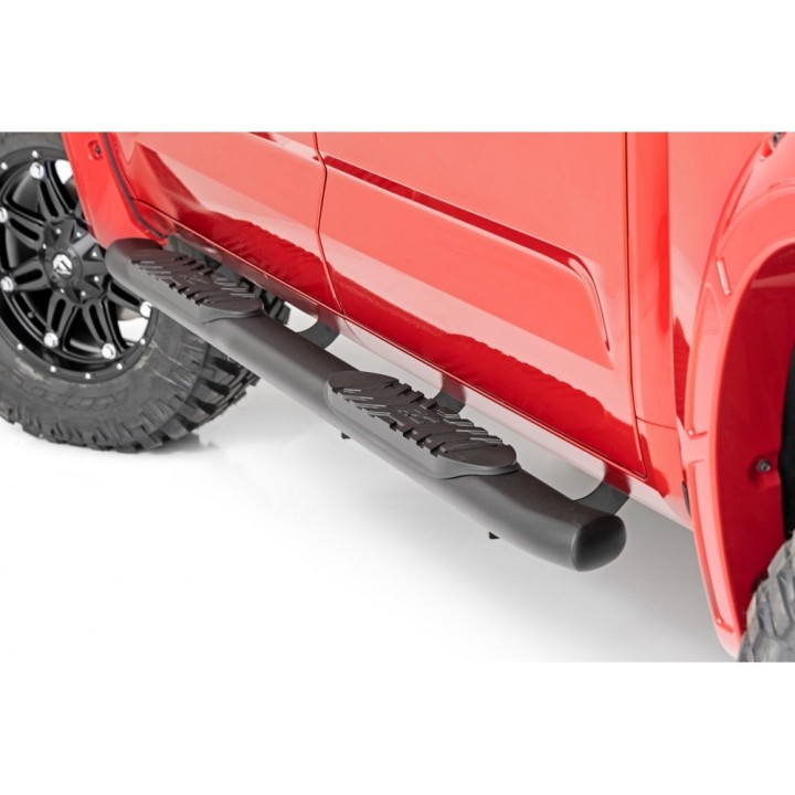 Progi, stopnie boczne czarne Rough Country | Szekla4x4
