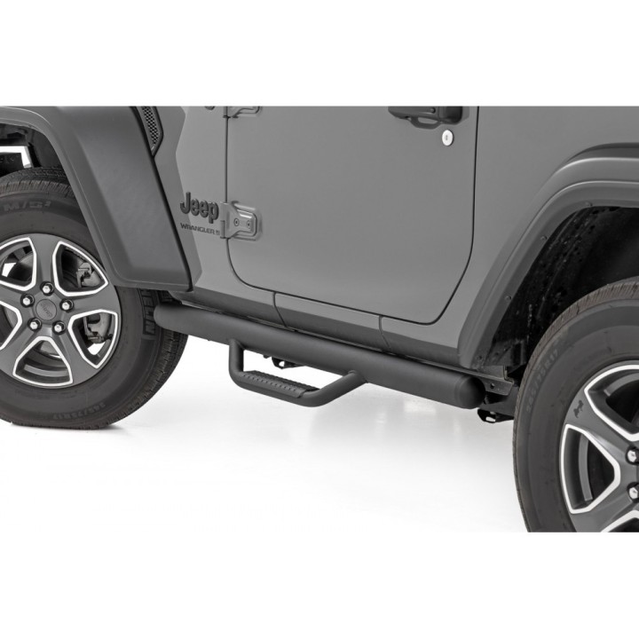 Progi, stopnie boczne czarne Rough Country | Szekla4x4