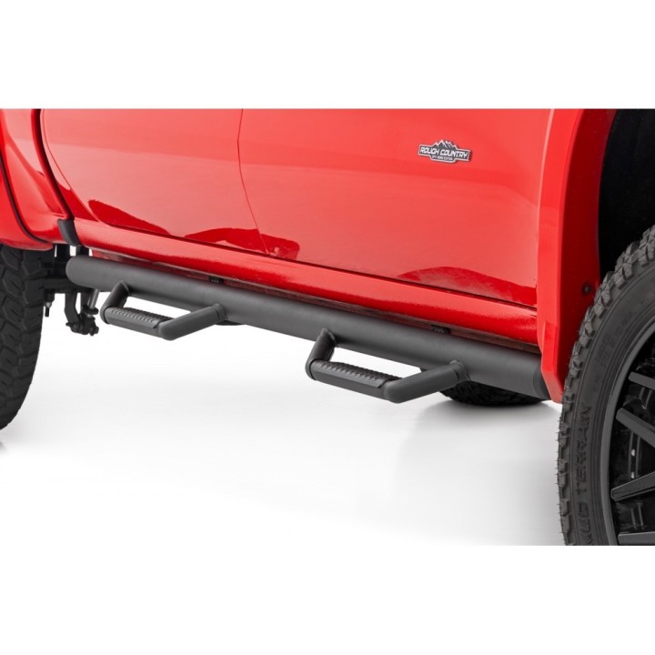 Progi, stopnie boczne czarne Rough Country | Szekla4x4
