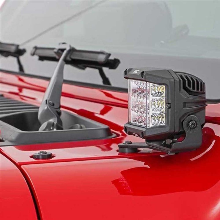 Lampy LED 3" kwadratowe szerokokątne Osram Rough Country