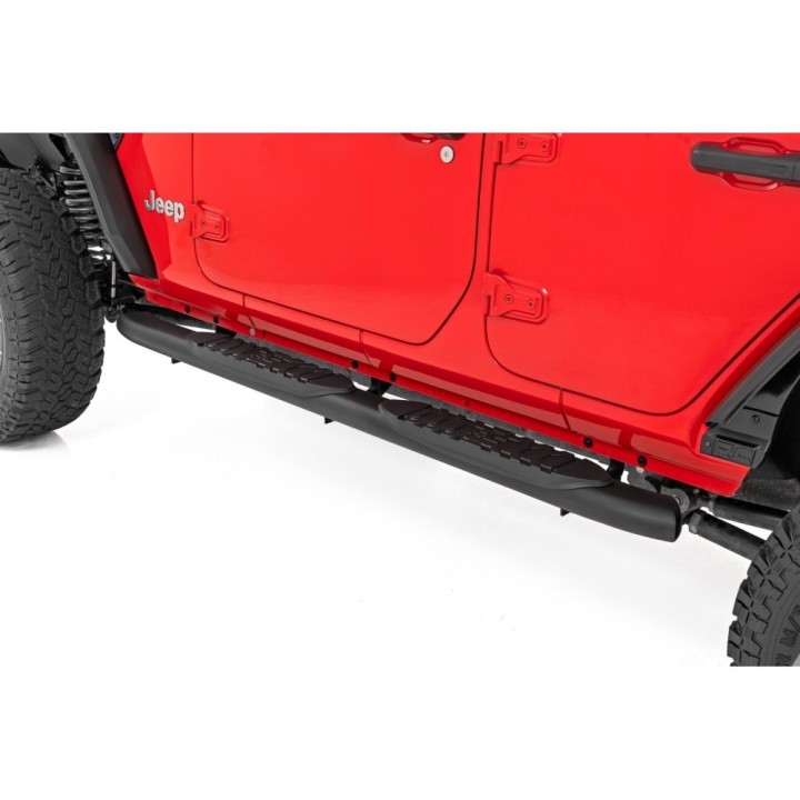 Progi, stopnie boczne czarne Rough Country | Szekla4x4