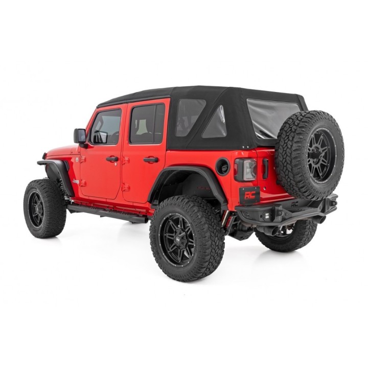 Progi, stopnie boczne czarne Rough Country | Szekla4x4