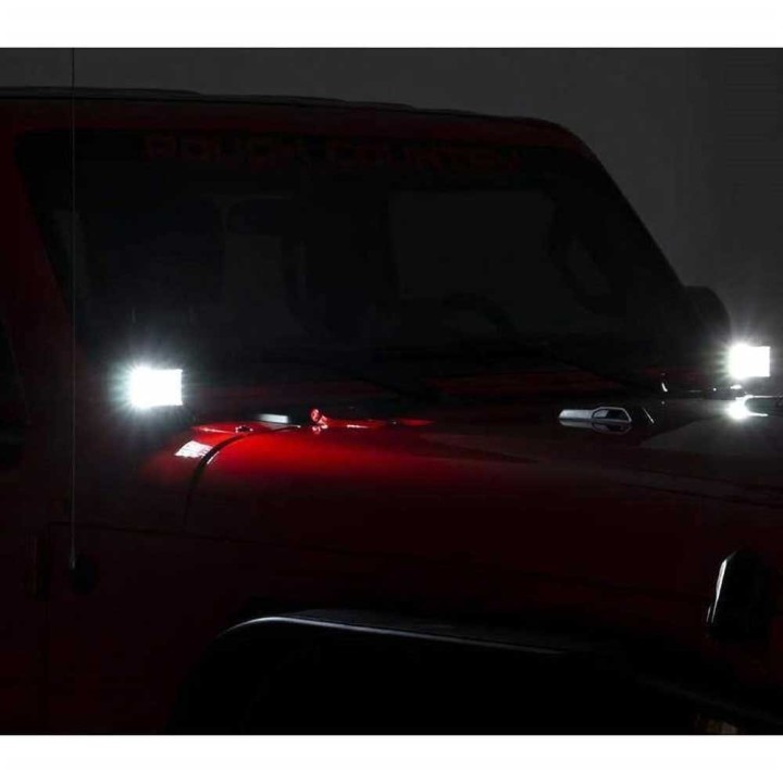 Lampy LED 3" kwadratowe szerokokątne Osram Rough Country