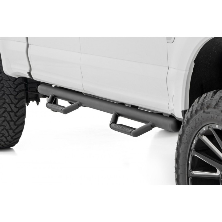 Progi, stopnie boczne czarne Rough Country | Szekla4x4