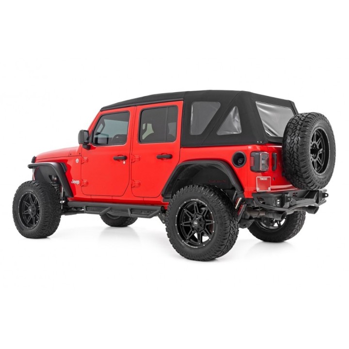 Progi, stopnie boczne czarne Rough Country | Szekla4x4