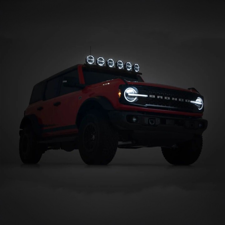 Lampy LED 6,5" okrągłe Białe/Amber DRL Rough Country