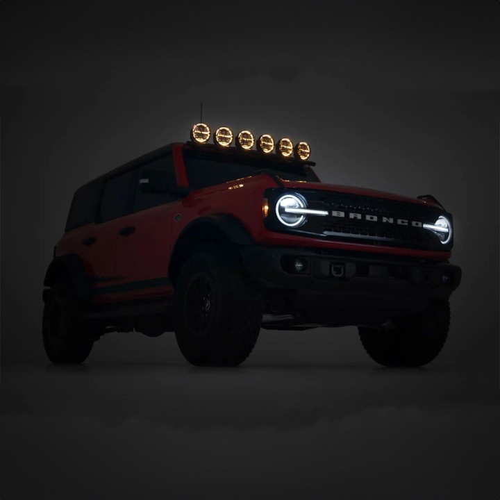 Lampy LED 6,5" okrągłe Białe/Amber DRL Rough Country