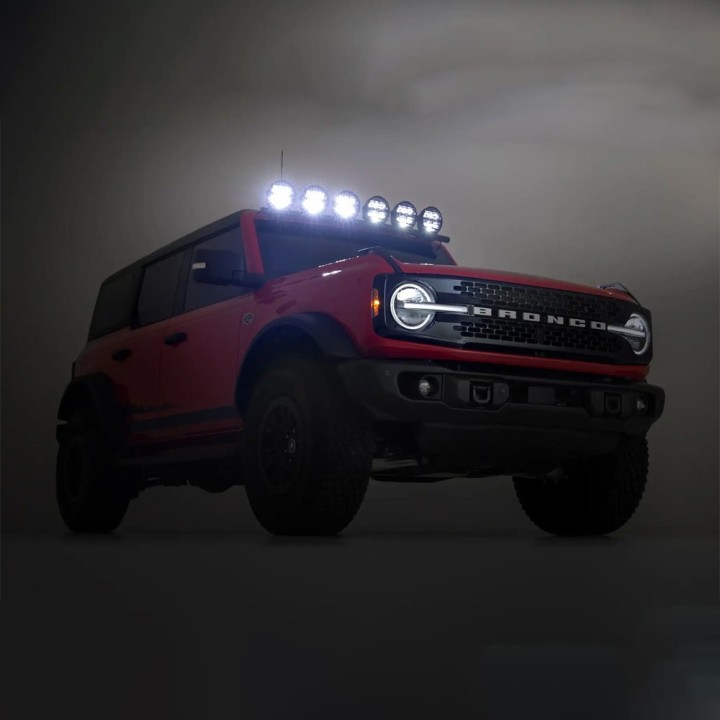 Lampy LED 6,5" okrągłe Białe/Amber DRL Rough Country