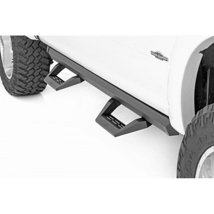 Adjustable rock sliders, steps boczne aluminiowe | Szekla4x4